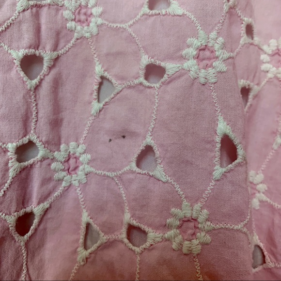 Origami Pink & White Broderie Anglaise Dress - Picture 6 of 6